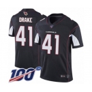 Men's Arizona Cardinals #41 Kenyan Drake Black Alternate Vapor Untouchable Limited Player 100th Season Football Jersey