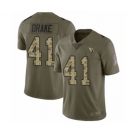 Men's Arizona Cardinals #41 Kenyan Drake Limited Olive Camo 2017 Salute to Service Football Jersey