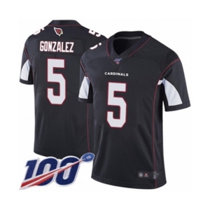 Men's Arizona Cardinals #5 Zane Gonzalez Black Alternate Vapor Untouchable Limited Player 100th Season Football Jersey