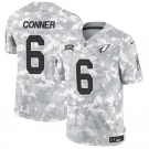 Men's Arizona Cardinals #6 James Conner 2024 F.U.S.E. Arctic Camo Salute to Service Limited Football Stitched Jersey