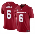 Men's Arizona Cardinals #6 James Conner Red 2025 F.U.S.E. With 4-Star C Patch Vapor Untouchable Limited Football Stitched Jersey