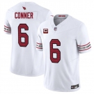 Men's Arizona Cardinals #6 James Conner White 2025 F.U.S.E. With 4-Star C Patch Vapor Untouchable Limited Football Stitched Jersey