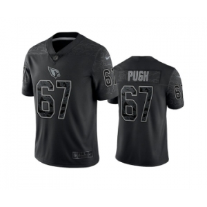 Men's Arizona Cardinals #67 Justin Pugh Black Reflective Limited Stitched Football Jersey