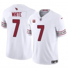 Men's Arizona Cardinals #7 Kyzir White White 2024 F.U.S.E. With 2-Star C Patch Vapor Untouchable Limited Football Stitched Jersey