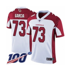Men's Arizona Cardinals #73 Max Garcia White Vapor Untouchable Limited Player 100th Season Football Jersey