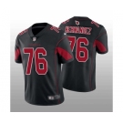 Men's Arizona Cardinals #76 Will Hernandez Black Color Rush Stitched Football Jersey