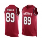 Men's Arizona Cardinals #89 Andy Isabella Limited Red Player Name & Number Tank Top Football Jersey