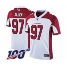 Men's Arizona Cardinals #97 Zach Allen White Vapor Untouchable Limited Player 100th Season Football Jersey