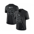 Men's Arizona Cardinals #99 J.J. Watt Black Reflective Limited Stitched Football Jersey