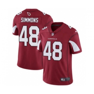 Men's Cardinals #48 Isaiah Simmons Red Team Color Stitched Football Vapor Untouchable Limited Jersey
