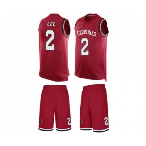 Men's Nike Arizona Cardinals #2 Andy Lee Limited Red Tank Top Suit NFL Jersey