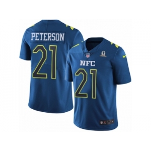 Men's Nike Arizona Cardinals #21 Patrick Peterson Limited Blue 2017 Pro Bowl NFL Jersey