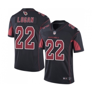 Men's Nike Arizona Cardinals #22 T. J. Logan Limited Black Rush Vapor Untouchable NFL Jersey