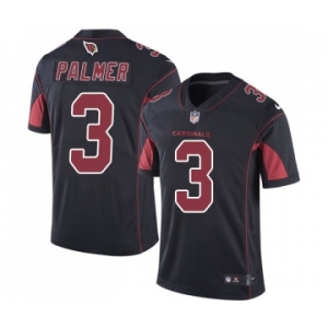 Men's Nike Arizona Cardinals #3 Carson Palmer Limited Black Rush Vapor Untouchable NFL Jersey