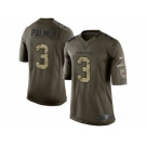 Men's Nike Arizona Cardinals #3 Carson Palmer Limited Green Salute to Service NFL Jersey