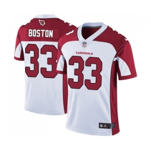 Men's Nike Arizona Cardinals #33 Tre Boston White Vapor Untouchable Limited Player NFL Jersey