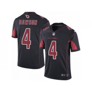 Men's Nike Arizona Cardinals #4 Phil Dawson Limited Black Rush NFL Jersey