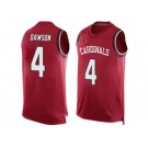 Men's Nike Arizona Cardinals #4 Phil Dawson Limited Red Player Name & Number Tank Top NFL Jersey