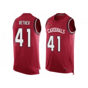 Men's Nike Arizona Cardinals #41 Antoine Bethea Limited Red Player Name & Number Tank Top NFL Jersey