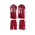 Men's Nike Arizona Cardinals #41 Antoine Bethea Limited Red Tank Top Suit NFL Jersey