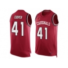 Men's Nike Arizona Cardinals #41 Marcus Cooper Limited Red Player Name & Number Tank Top NFL Jersey