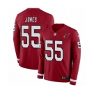 Men's Nike Arizona Cardinals #55 Chandler Jones Limited Red Therma Long Sleeve NFL Jersey