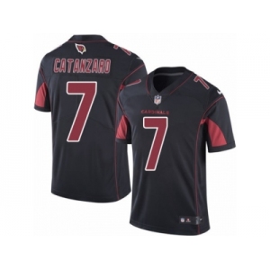 Men's Nike Arizona Cardinals #7 Chandler Catanzaro Limited Black Rush NFL Jersey