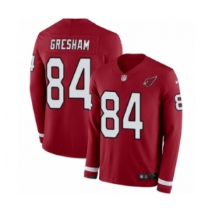 Men's Nike Arizona Cardinals #84 Jermaine Gresham Limited Red Therma Long Sleeve NFL Jersey