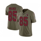 Men's Nike Arizona Cardinals #85 Gabe Holmes Limited Olive 2017 Salute to Service NFL Jersey