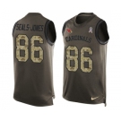 Men's Nike Arizona Cardinals #86 Ricky Seals-Jones Limited Green Salute to Service Tank Top NFL Jersey