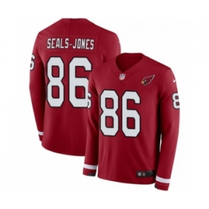 Men's Nike Arizona Cardinals #86 Ricky Seals-Jones Limited Red Therma Long Sleeve NFL Jersey