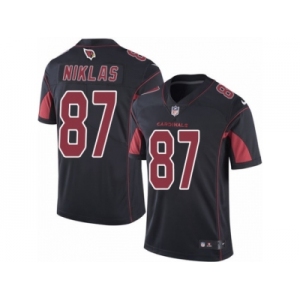 Men's Nike Arizona Cardinals #87 Troy Niklas Limited Black Rush NFL Jersey