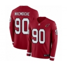 Men's Nike Arizona Cardinals #90 Robert Nkemdiche Limited Red Therma Long Sleeve NFL Jersey