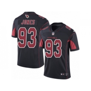 Men's Nike Arizona Cardinals #93 Jarvis Jones Limited Black Rush NFL Jersey