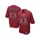 Nike Arizona Cardinals #11 Larry Fitzgerald Red Team Color Men's Stitched NFL Limited Strobe Jersey