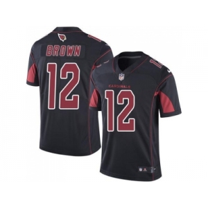 Nike Arizona Cardinals #12 John Brown Black Men's Stitched NFL Limited Rush Jersey