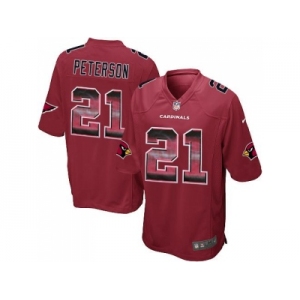 Nike Arizona Cardinals #21 Patrick Peterson Red Team Color Men's Stitched NFL Limited Strobe Jersey