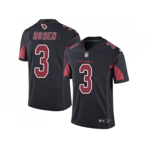 Nike Arizona Cardinals #3 Josh Rosen Black Men Stitched NFL Limited Rush Jersey