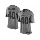 Nike Arizona Cardinals #40 Pat Tillman Gray Gridiron Gray Jersey[Limited]