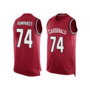 Nike Arizona Cardinals #74 D.J. Humphries Red Team Color Men's Stitched NFL Limited Tank Top Jersey