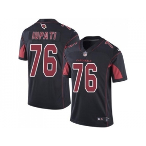 Nike Arizona Cardinals #76 Mike Iupati Black Men's Stitched NFL Limited Rush Jersey