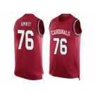 Nike Arizona Cardinals #76 Mike Iupati Red Team Color Men's Stitched NFL Limited Tank Top Jersey