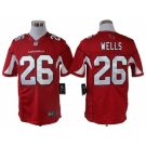 nike nfl jerseys arizona cardinals #26 wells red[nike limited]