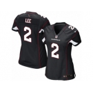 Women Nike Arizona Cardinals #2 Andy Lee Game Black Alternate NFL Jersey