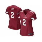 Women Nike Arizona Cardinals #2 Andy Lee Game Red Team Color NFL Jersey