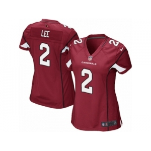 Women Nike Arizona Cardinals #2 Andy Lee Game Red Team Color NFL Jersey