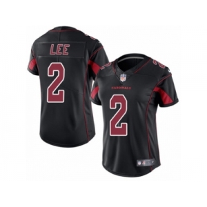 Women Nike Arizona Cardinals #2 Andy Lee Limited Black Rush Vapor Untouchable NFL Jersey