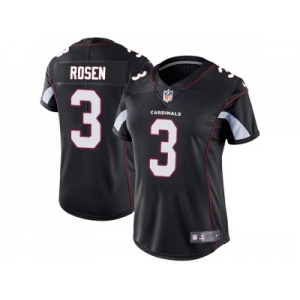 Women Nike Arizona Cardinals #3 Josh Rosen Black Alternate Stitched NFL Vapor Untouchable Limited Jersey