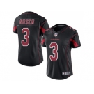 Women Nike Arizona Cardinals #3 Josh Rosen Black Stitched NFL Limited Rush Jersey