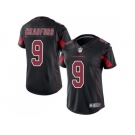 Women Nike Arizona Cardinals #9 Sam Bradford Black Stitched NFL Limited Rush Jersey